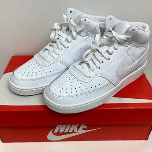 Nike Women's Court Vision Mid Sneaker 8.5 White